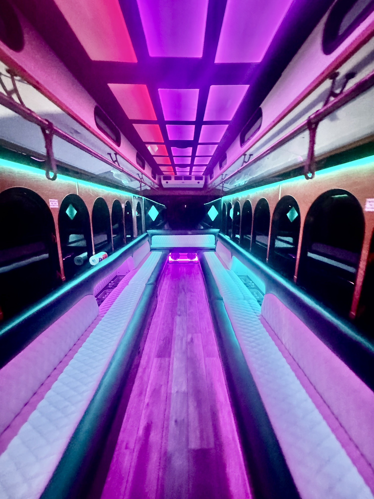 Trolley Limo interior